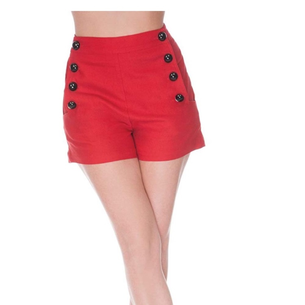 Voodoo Vixen High Waist Pinup Shorts -Medium NWT